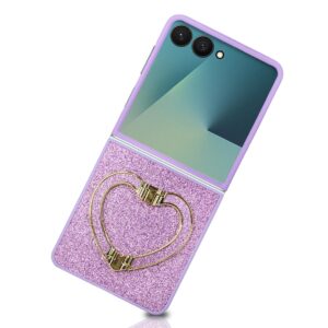 Shiny Heart Ring case lila