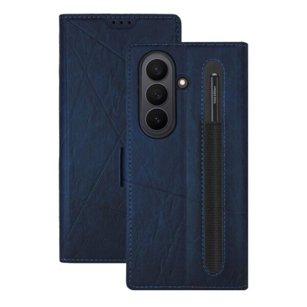 Pen Wallet Geometric case azul