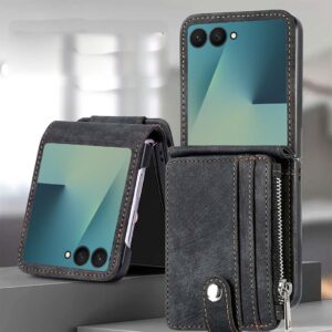 Card Slot Leather case negro
