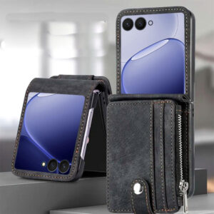Card Slot Leather case negro