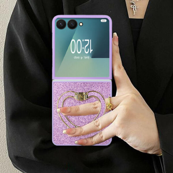 Shiny Heart Ring case lila - Imagen 2