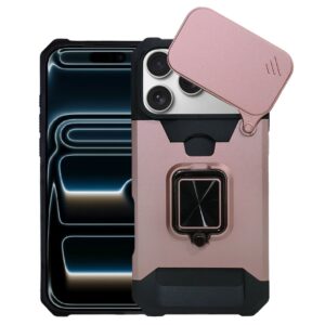 360° Shockproof Ring case rosa