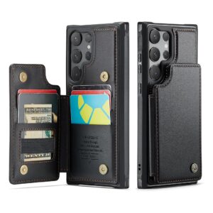 Leather Wallet Premium case negro