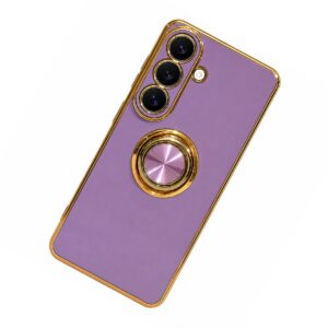 Gold Ring case lila
