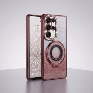Luxe Glitter Ring case rosa
