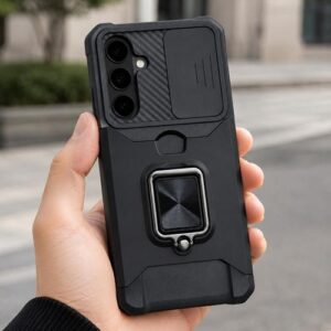 360° Shockproof Ring case negro S26+