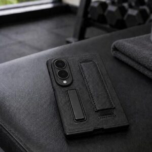 Black Pattern Leather Holder case ZF8